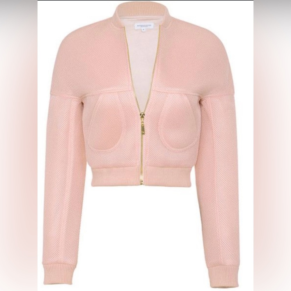 **MISTRESS ROCKS** PINK BOMBER COAT